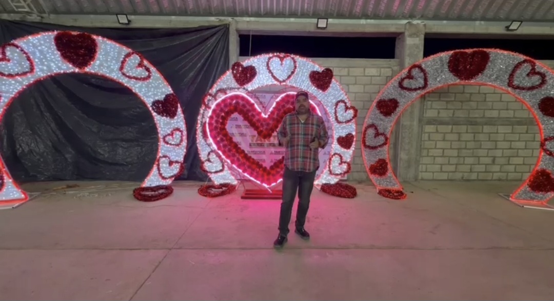 Todo listo para celebrar el Día del Amor y la Amistad en Tantoyuca